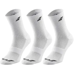 Babolat Medium White Socks 3 Pairs