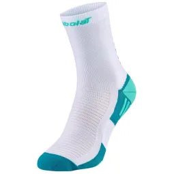 Babolat Padel Mid Calf White Green Socks 1 Pair