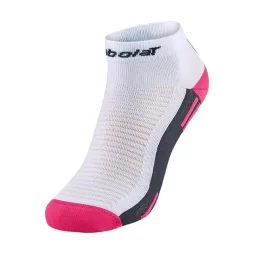 Calcetines Babolat Padel Quarter Blanco Rosa 1 Par