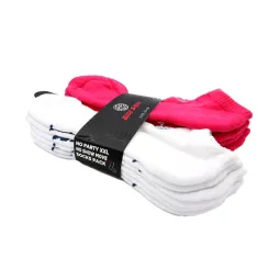 Socks Bidi Badu No Party XXL No show Move Pink White 6 Pairs