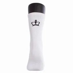 Black Crown Premium High White Socks 1 Pair