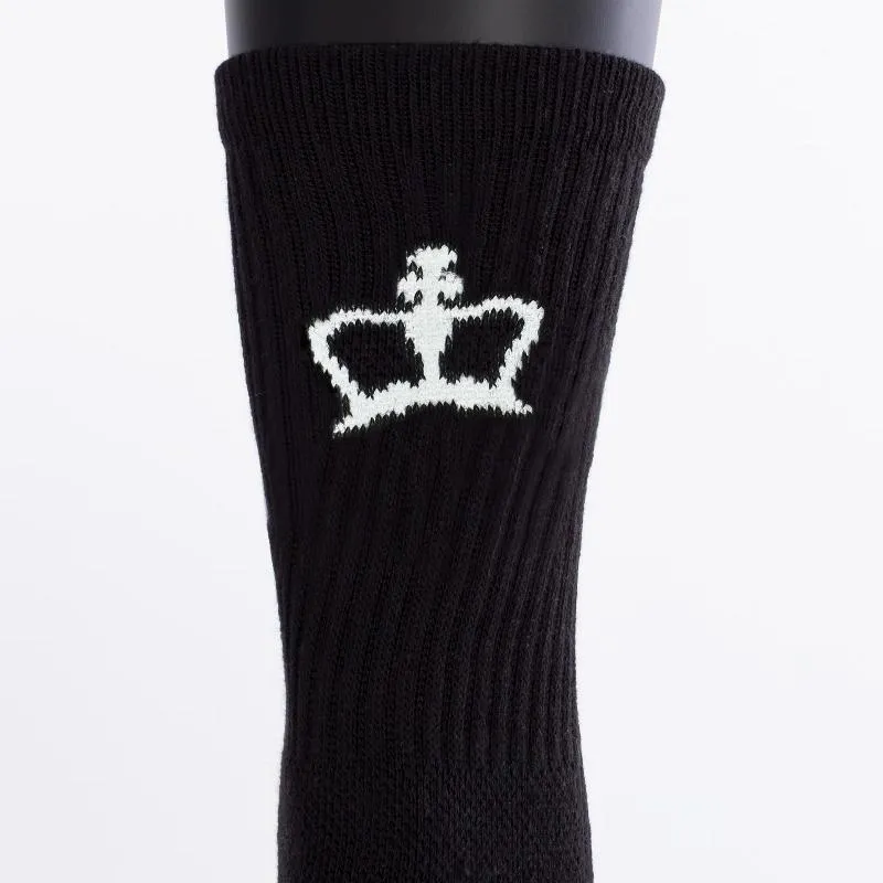 Black Crown Premium High Black Socks 1 Pair