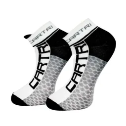 Calcetines Cartri Adler Crew Blanco Negro 1 Par