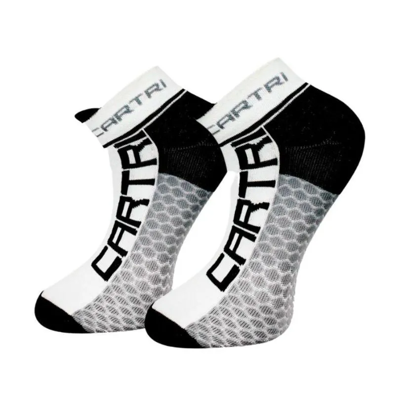 Calcetines Cartri Adler Crew Blanco Negro 1 Par