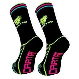 Calcetines Cartri Nerva High Negro 1 Par