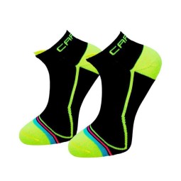 Cartri Trajan Crew Black Yellow Socks 1 Pair