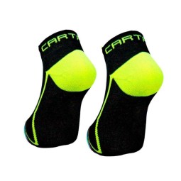 Cartri Trajan Crew Black Yellow Socks 1 Pair
