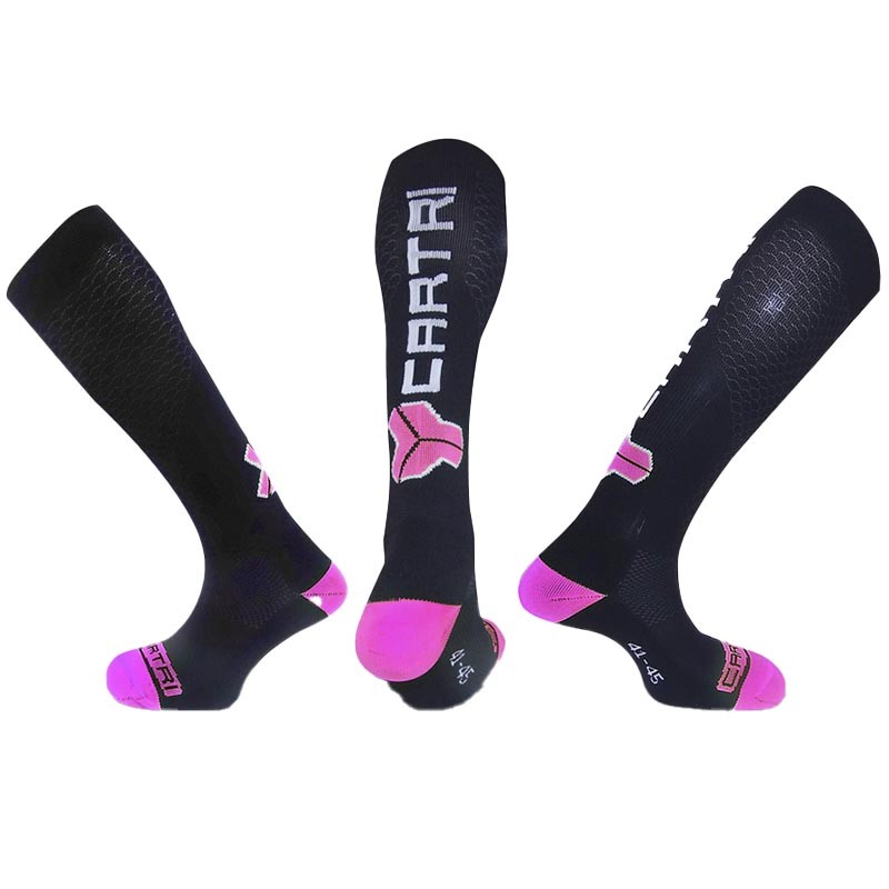 Calcetines de Compresion Cartri Dusk Negro Rosa - Barata Oferta Outlet