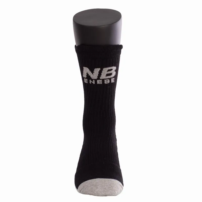 Enebe Future Mid-Calf Socks Black Gray 1 Pair