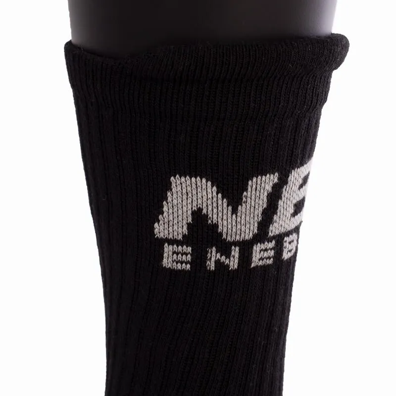 Enebe Future Mid-Calf Socks Black Gray 1 Pair