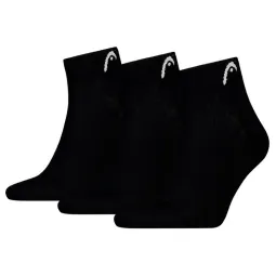 Calcetines Head All Sports Quarter Negro 3 Pares