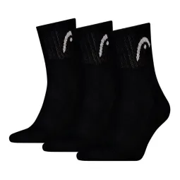 Calcetines Head All Sports Short Crew Negro 3 Pares