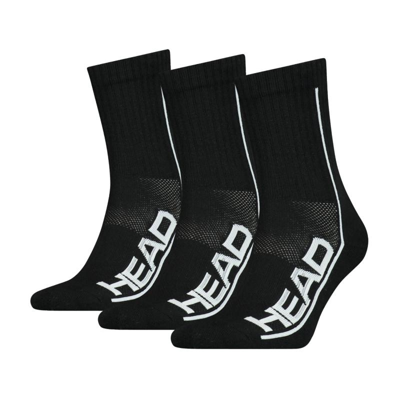 Calcetines Head Performance Crew Negro Blanco 3 Pares - Barata Oferta Outlet