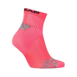 Calcetines Head Performance Padel Quarter Coral Fluor 1 Par