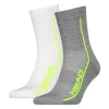 Calcetines Head Performance Short Crew Blanco Gris Lima 2 Pares