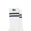Calzini Lacoste Sport High Cut Bianco Navy 1 Paio
