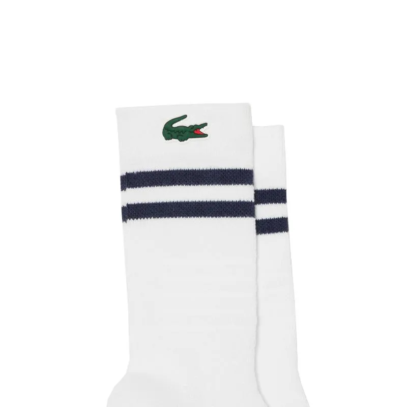 Lacoste Sport High Cut Socks Navy White 1 Pair