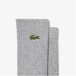 Lacoste Sport Socks High Cut Grey White Blue 3 Pairs