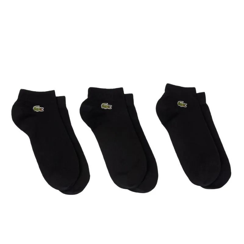 Lacoste Sport Low Cut Socks Black 3 Pairs