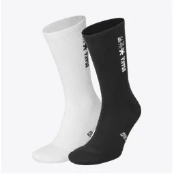Osaka White Black Socks 2 Pairs