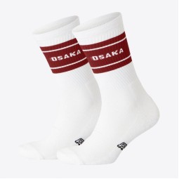 Osaka Colourway Garnet White Socks 2 Units