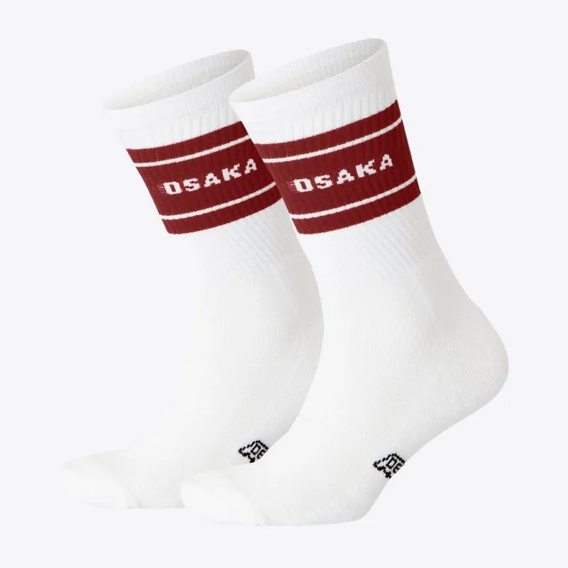 Osaka Colourway Garnet White Socks 2 Units