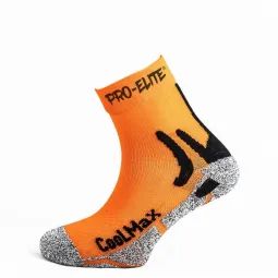 Calcetines Pro Elite Coolmax Naranja 1 Par