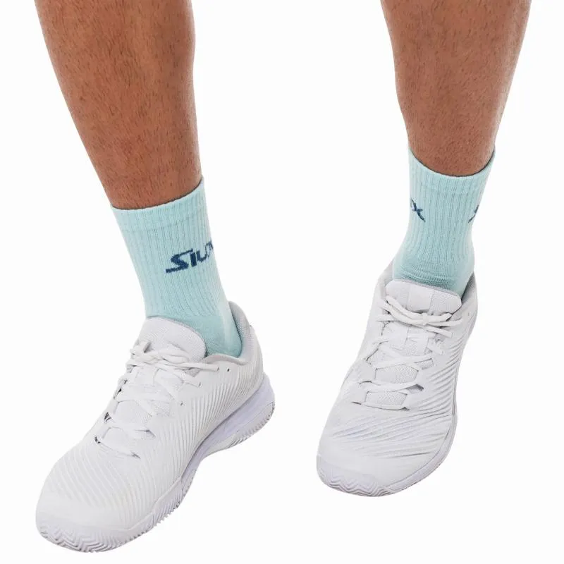 Siux Reveal Mid-Calf Socks White Turquoise 2 Pairs