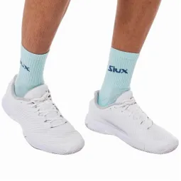Siux Reveal Mid-Calf Socks White Turquoise 2 Pairs