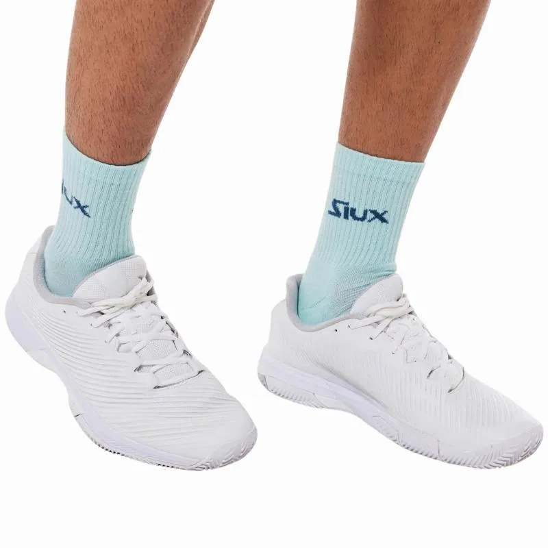 Siux Reveal Mid-Calf Socks White Turquoise 2 Pairs