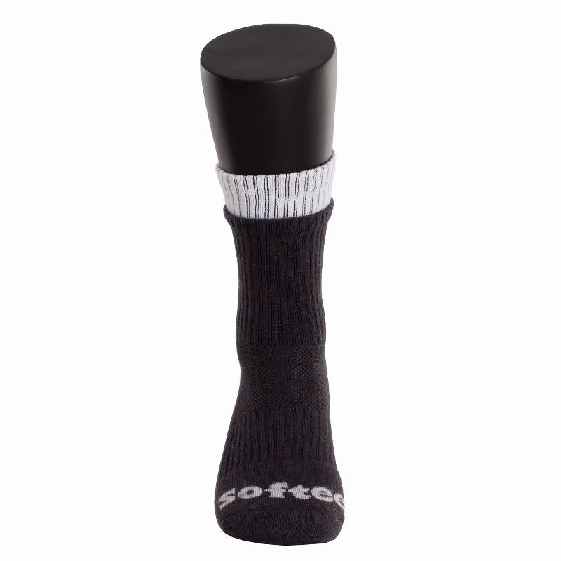 Softee Double Black White Socks 1 Pair