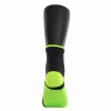 Softee Mid-Calf Socks Black Fluorescent Yellow 1 Pair