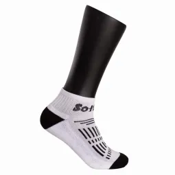 Softee Race Mid-Calf Socks White Black 3 Pairs