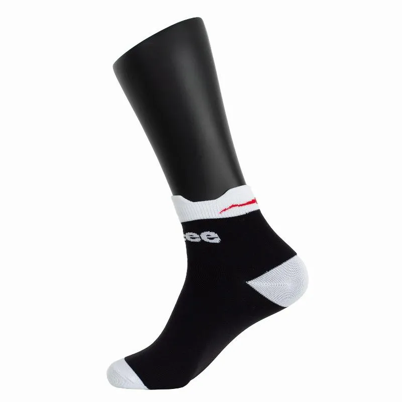 Softee Ankle Socks Black White 1 Pair