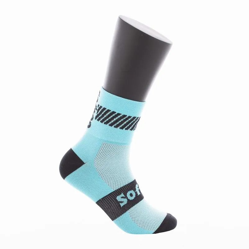 Softee Walk Mid-Calf Socks Blue 1 Pair