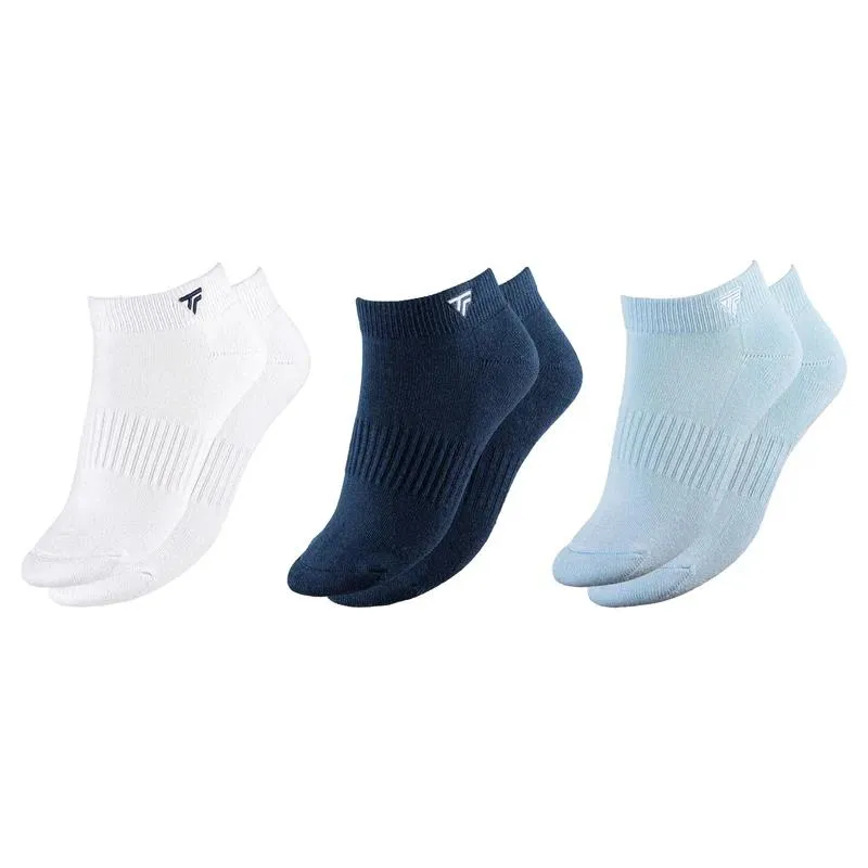 Tecnifibre Low Cut Socks Navy White Glacier 3 Pairs