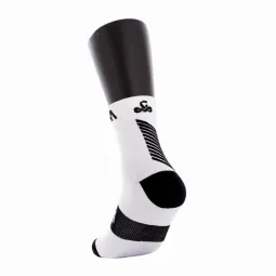 Calcetines Vibora Kait Caña Media Blanco Negro 1 Par