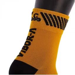 Vibora Kait Mid-Waden-Socken Gold Schwarz 1 Paar