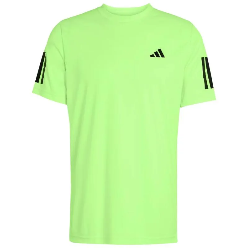Adidas Club 3 Stripes Lucid Lemon T-Shirt