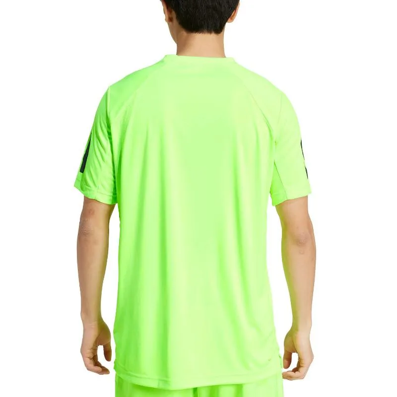 Adidas Club 3 Stripes Lucid Lemon T-Shirt