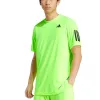 Adidas Club 3 Stripes Lucid Lemon T-Shirt
