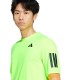 Adidas Club 3 Stripes Lucid Lemon T-Shirt