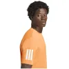 Adidas Club 3 Stripes Orange T-Shirt