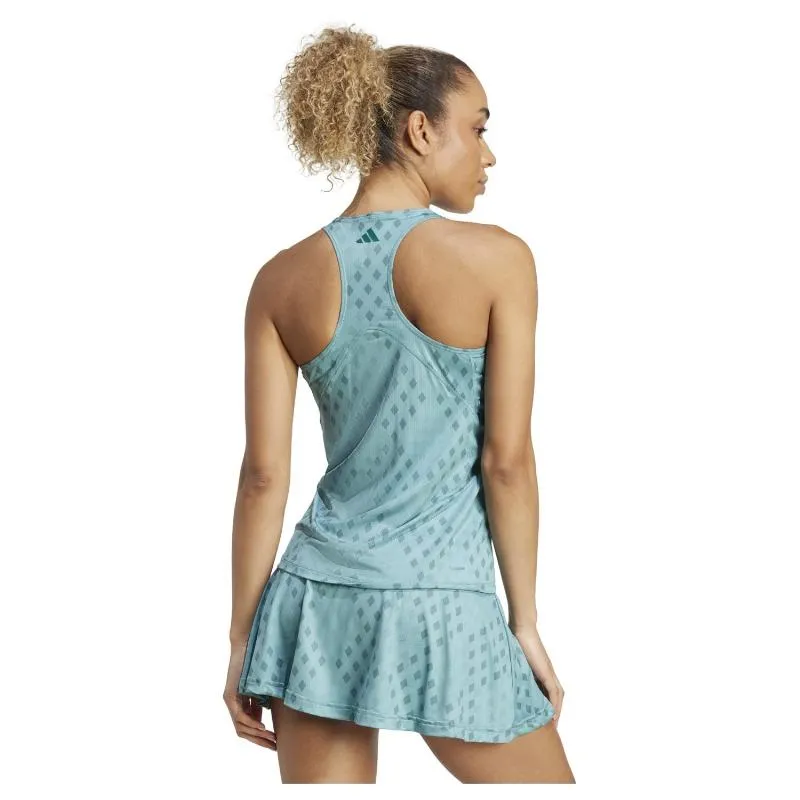 Adidas Club Graphic Teal Blue Women's T-Shirt