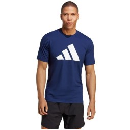 Camiseta Adidas Essentials Azul Oscuro Blanco
