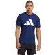 Camiseta Adidas Essentials Azul Oscuro Blanco