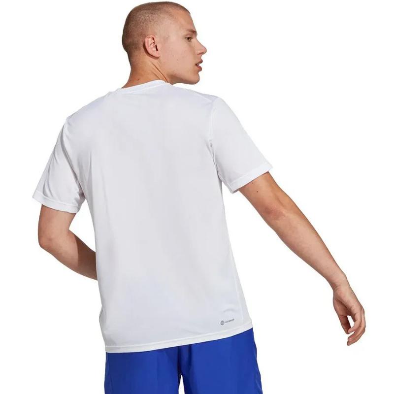 Adidas Essentials Base White Black T-Shirt