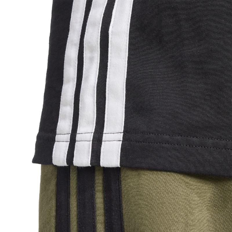 Adidas Essentials Black White T-Shirt