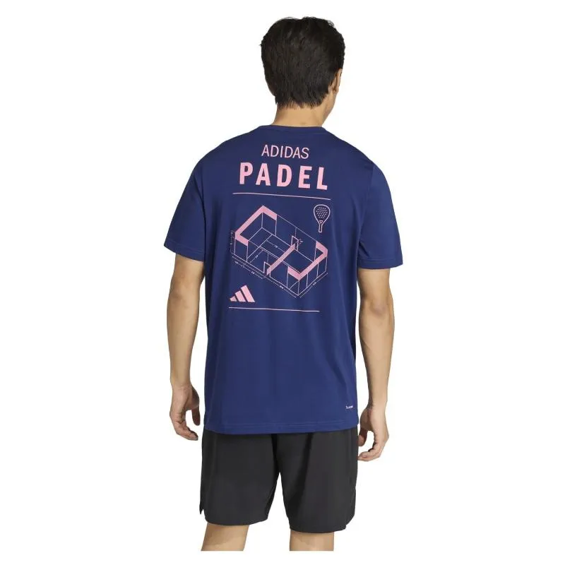 Adidas Padel Graphic Blue T-Shirt