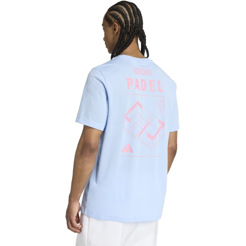 Camiseta Adidas Padel Graphic Azul Claro